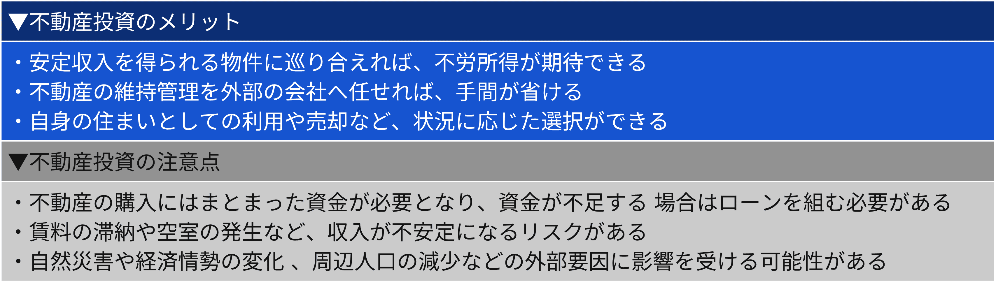 不動産投資メリット